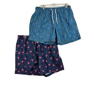 Trunks Surf & Swim Co. Swim Shorts Men's Size Large Bundle‎ of Two Lined Pocket
